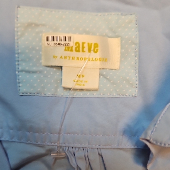 Maeve Long Sleeve Poplin Mini Shirt Dress - Picture 7 of 13